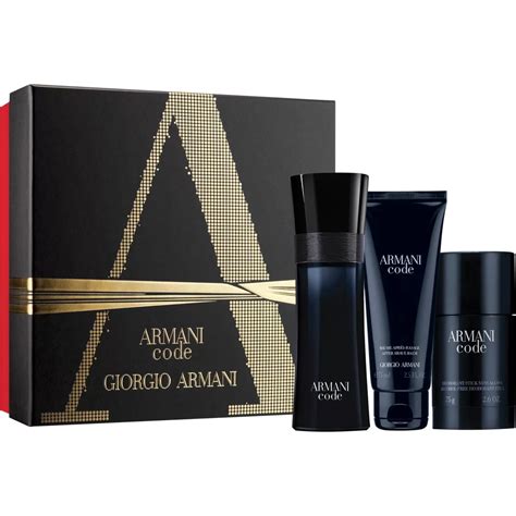 armani code aftershave gift set.